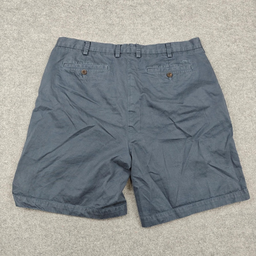Orvis Shorts Mens 38 Blue 9" Inseam Cotton Canvas Chino Flat Front Summer - Picture 5 of 10